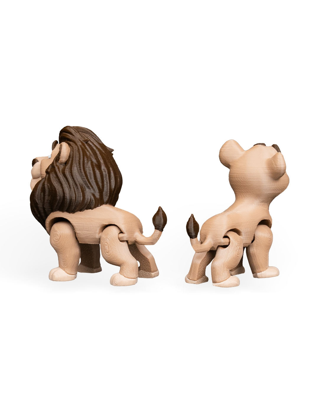 Pair of Lions – 3D Printed Display Figures