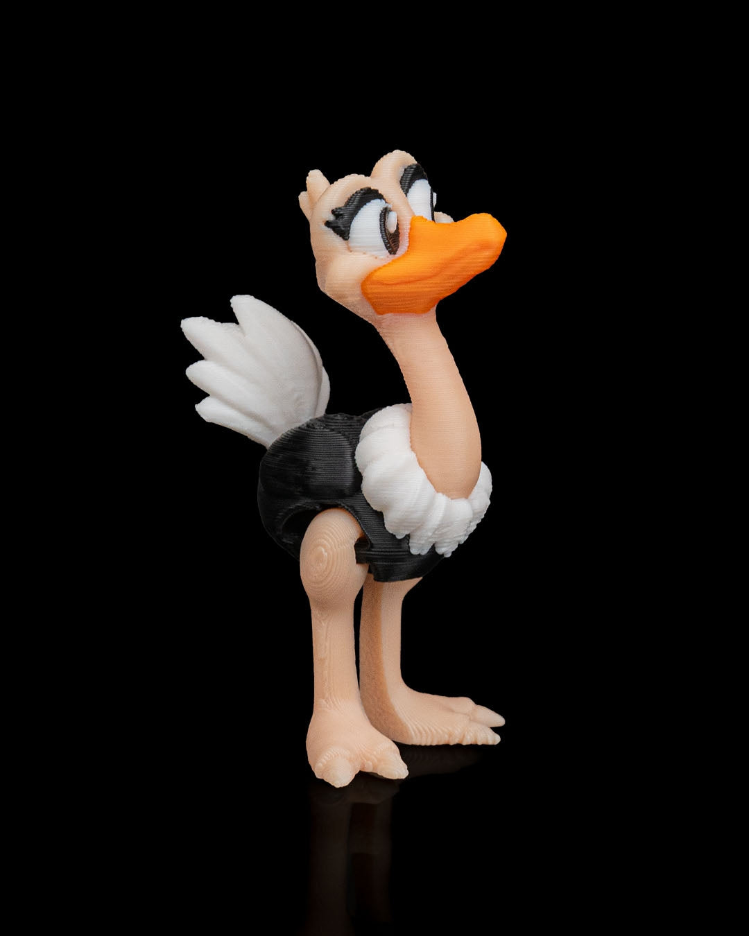 Pair of Ostriches – 3D Printed Display Figures