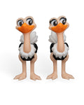 Pair of Ostriches – 3D Printed Display Figures