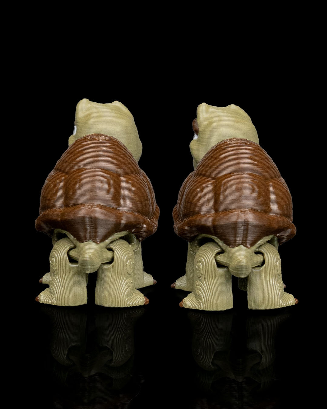 Pair of Tortoises – 3D Printed Display Figures