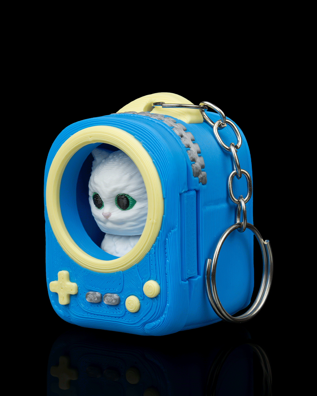 Player Pack Turkish Angora 3D Printed Keychain