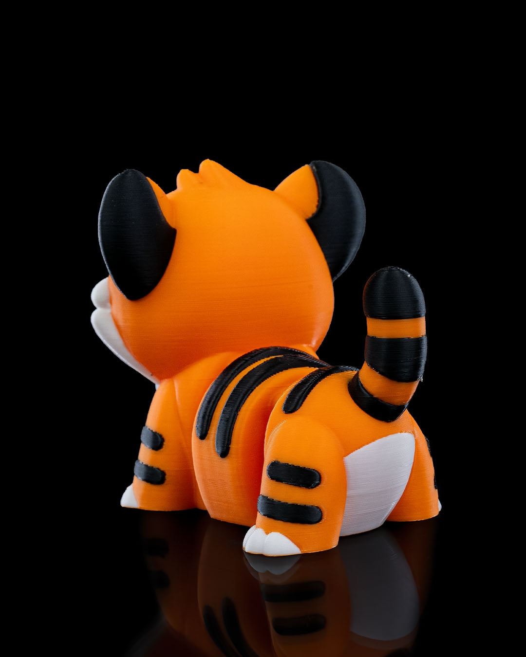Playful Tiger – 3D Printed Display Figure