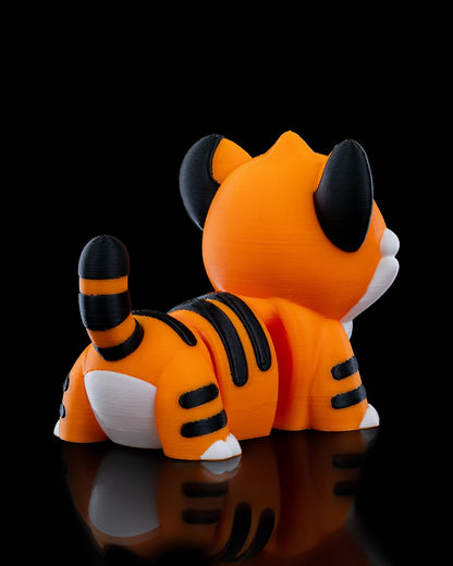 Playful Tiger – 3D Printed Display Figure