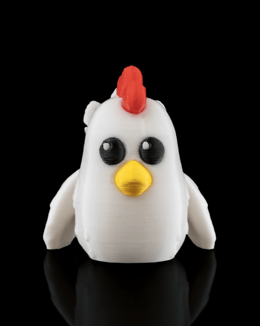 Polly the Chicken 3D Printed Keychain