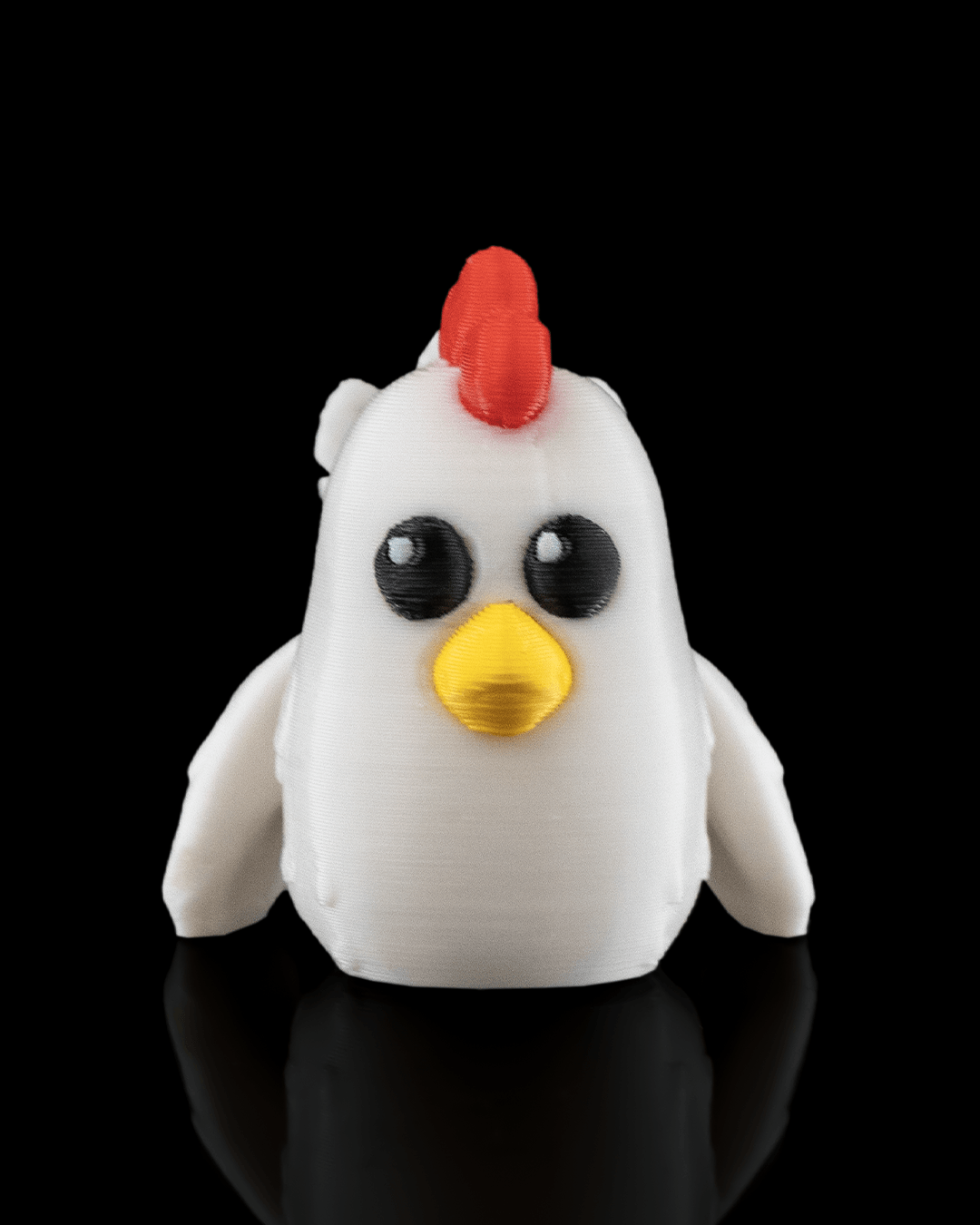 Polly the Chicken 3D Printed Keychain