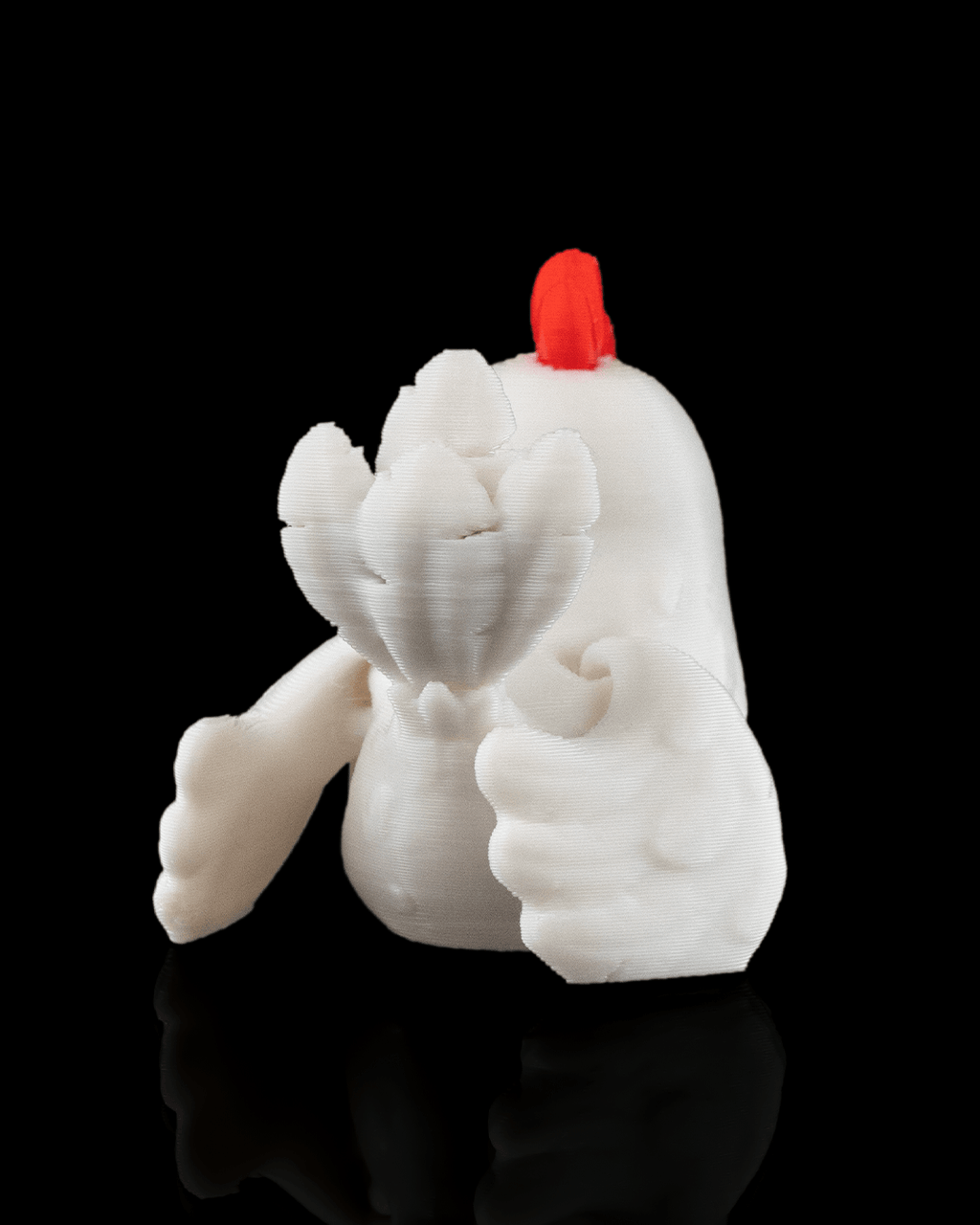 Polly the Chicken 3D Printed Keychain