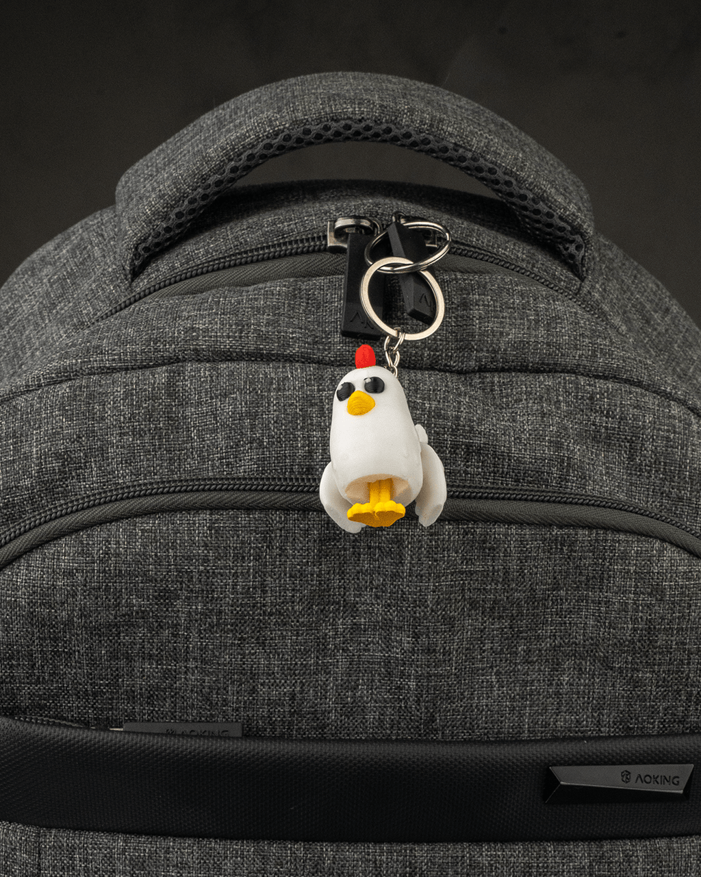 Polly the Chicken 3D Printed Keychain