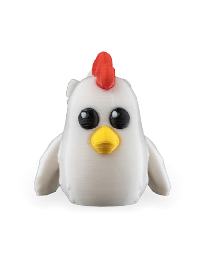 Polly the Chicken 3D Printed Keychain