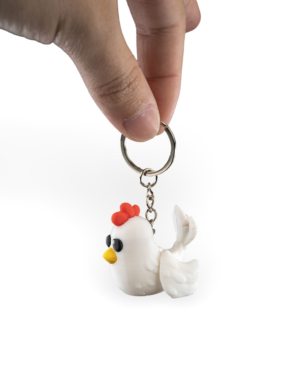 Polly the Chicken 3D Printed Keychain
