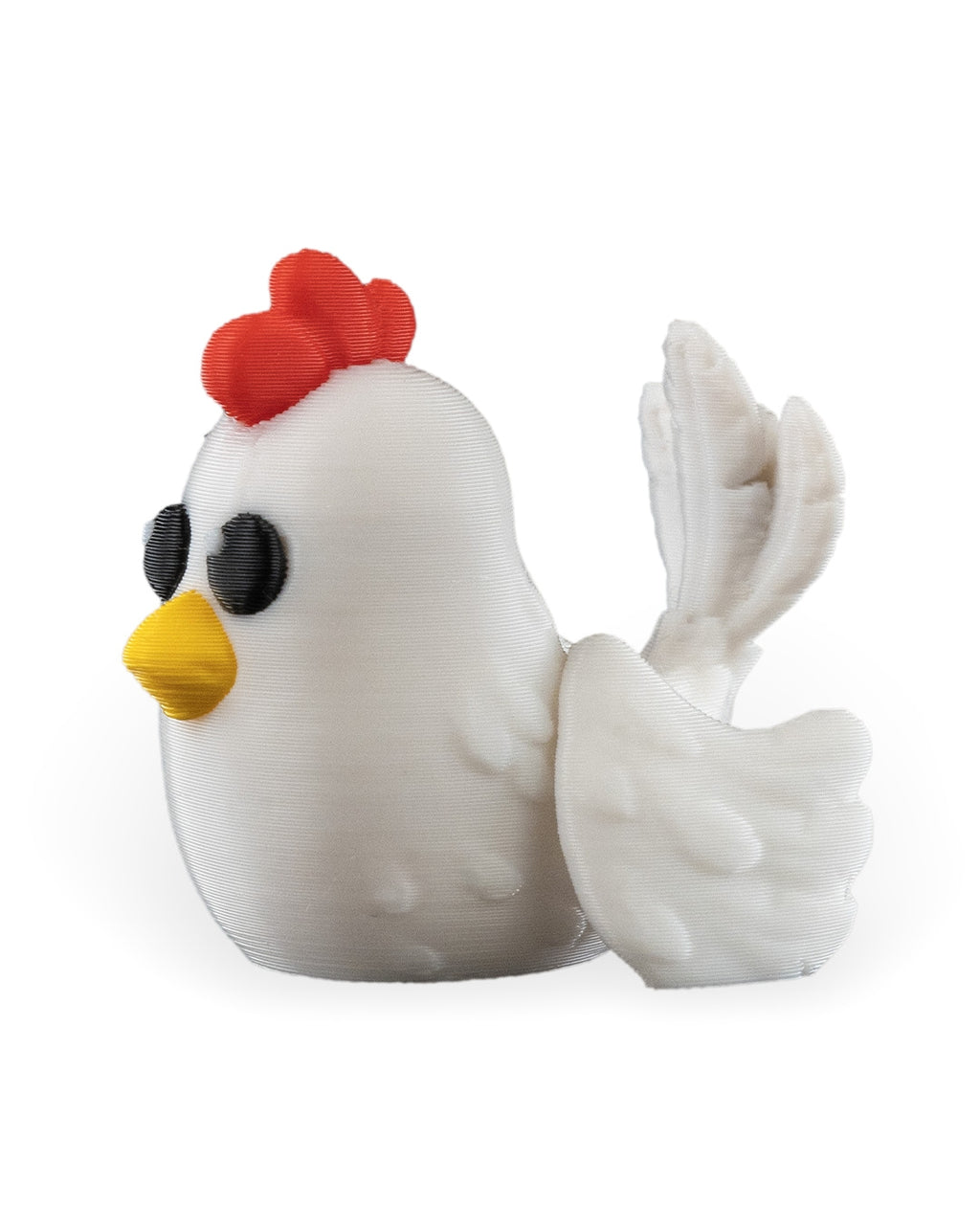 Polly the Chicken 3D Printed Keychain