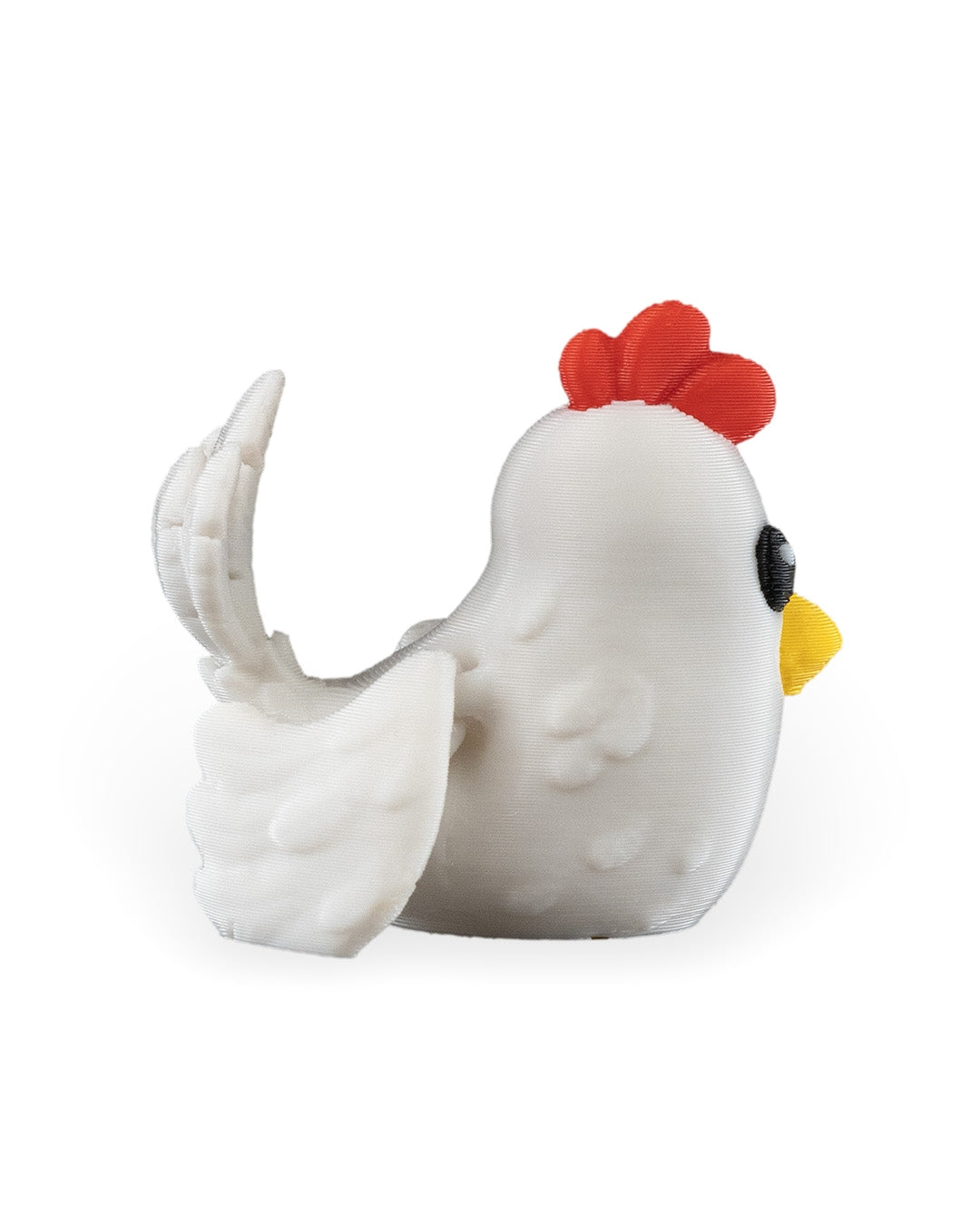 Polly the Chicken 3D Printed Keychain