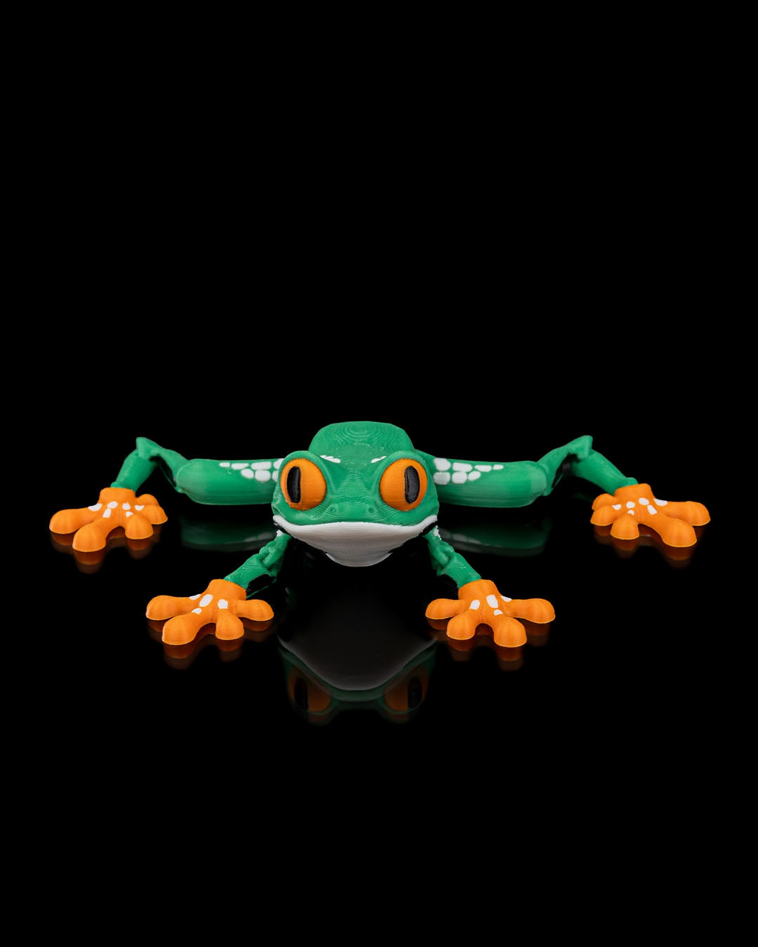 Reed the Red-Eyed Tree Frog – Articulated 3D Printed Display Figure