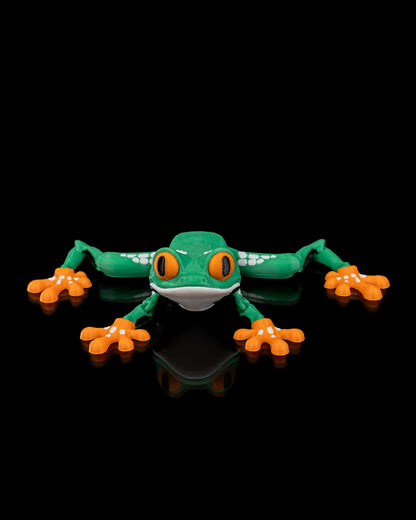Reed the Red-Eyed Tree Frog – Articulated 3D Printed Display Figure