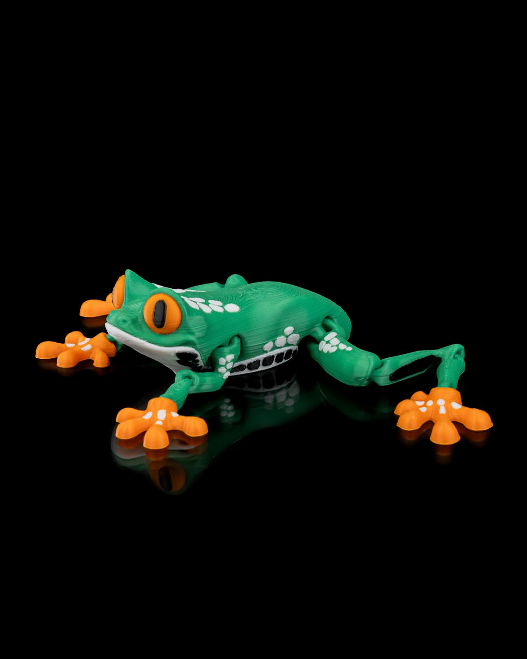 Reed the Red-Eyed Tree Frog – Articulated 3D Printed Display Figure