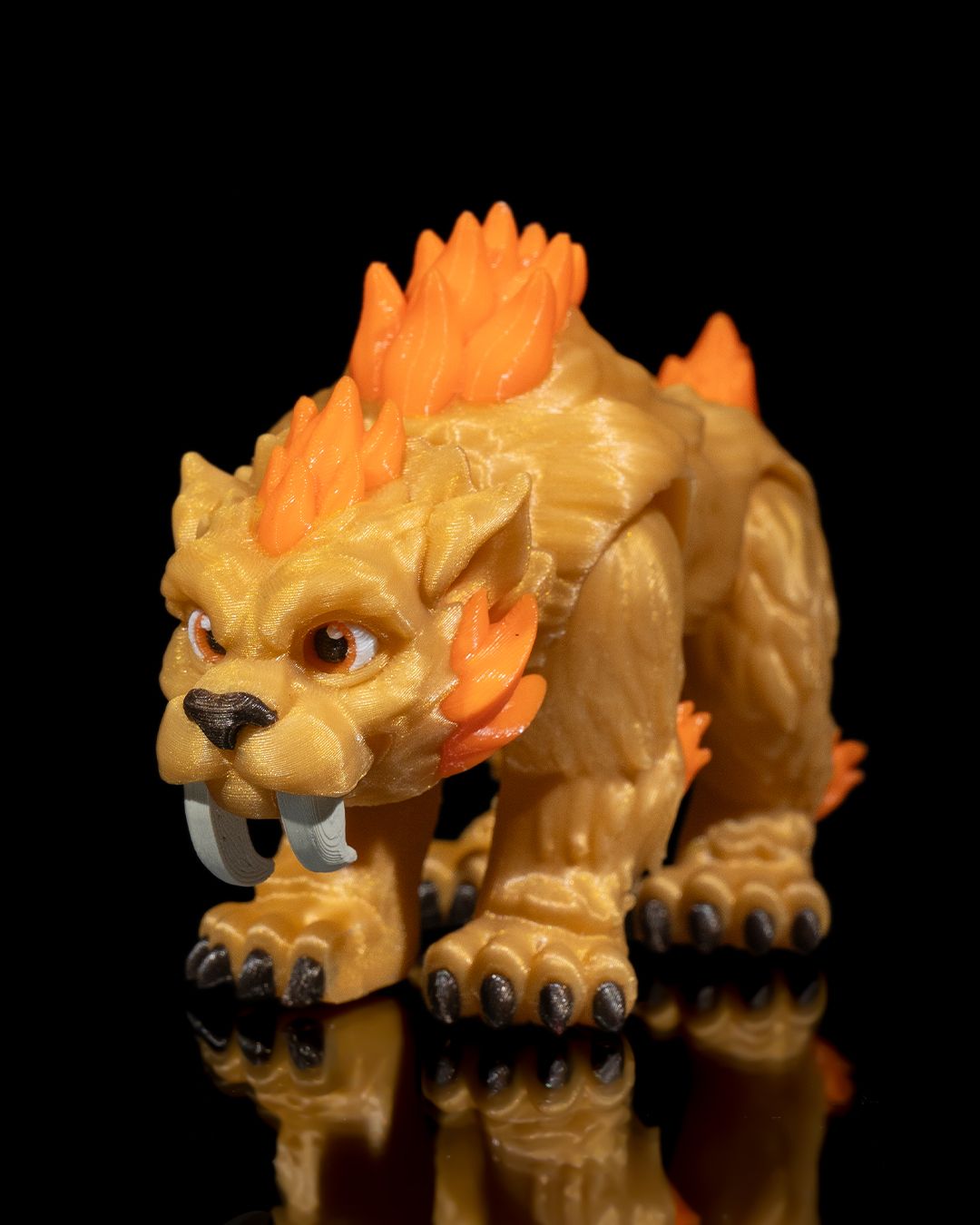 Saber-Toothed Tiger – Articulated 3D Printed Display Figure