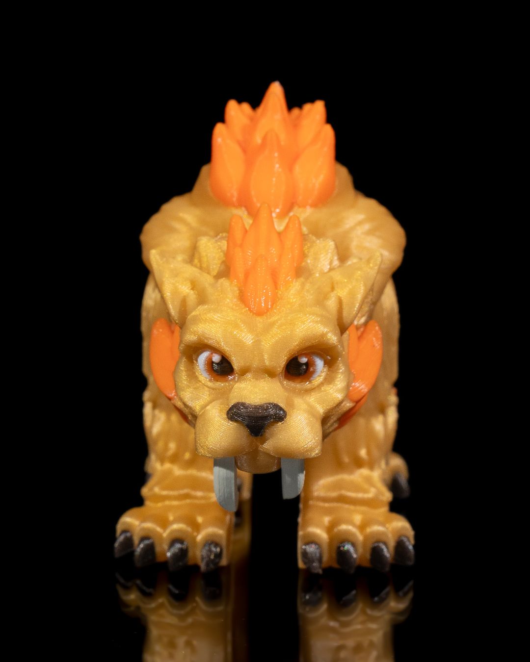 Saber-Toothed Tiger – Articulated 3D Printed Display Figure
