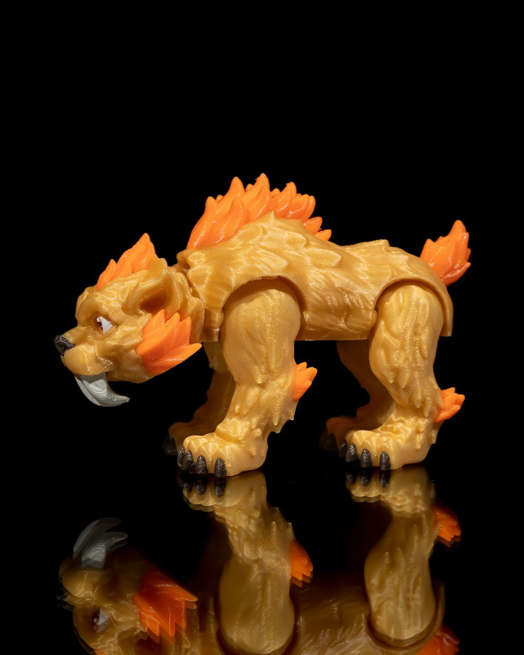Saber-Toothed Tiger – Articulated 3D Printed Display Figure