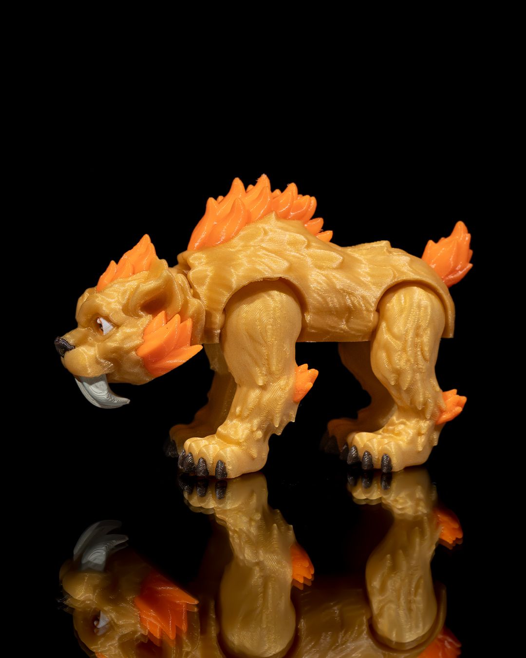 Saber-Toothed Tiger – Articulated 3D Printed Display Figure