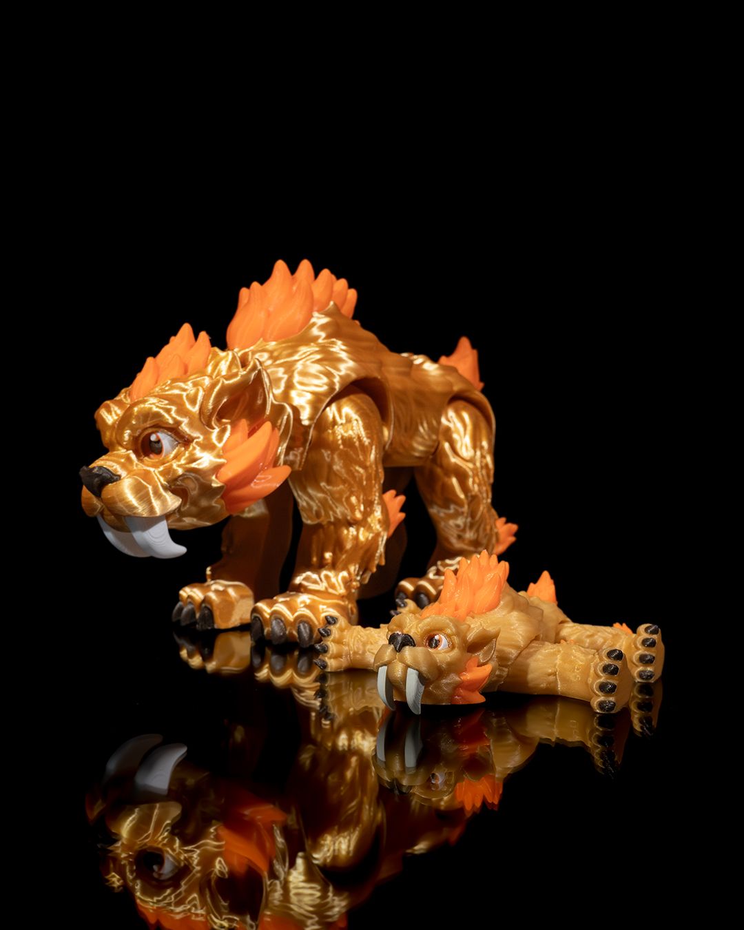Saber-Toothed Tiger – Articulated 3D Printed Display Figure