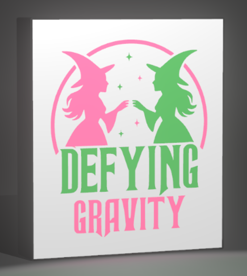 ✨ Wicked-Inspired LED Light – 9” Wide • USB Powered • DEFYING GRAVITY