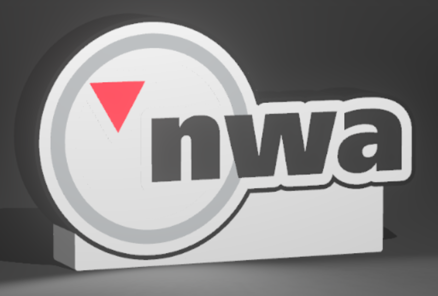 Northwest Airlines LED Lighted Sign | USB Powered Airline Display Light | Retro Aviation Decor | 9"