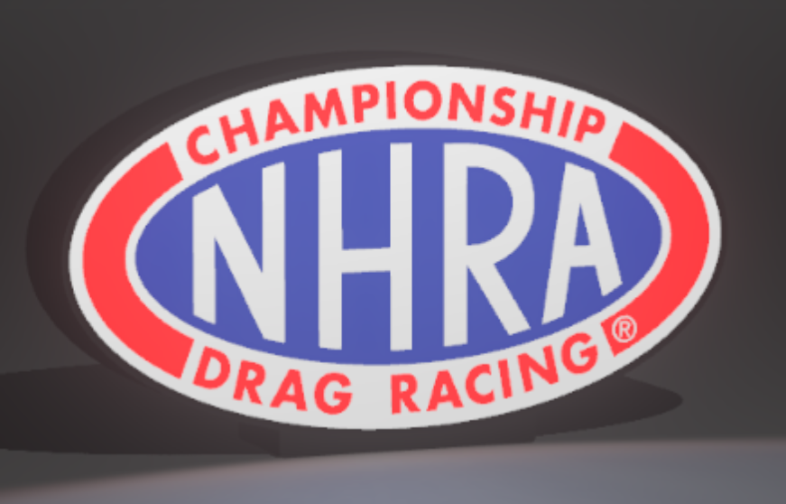 NHRA Drag Racing Lighted Sign – 9" USB LED Garage & Man Cave Décor