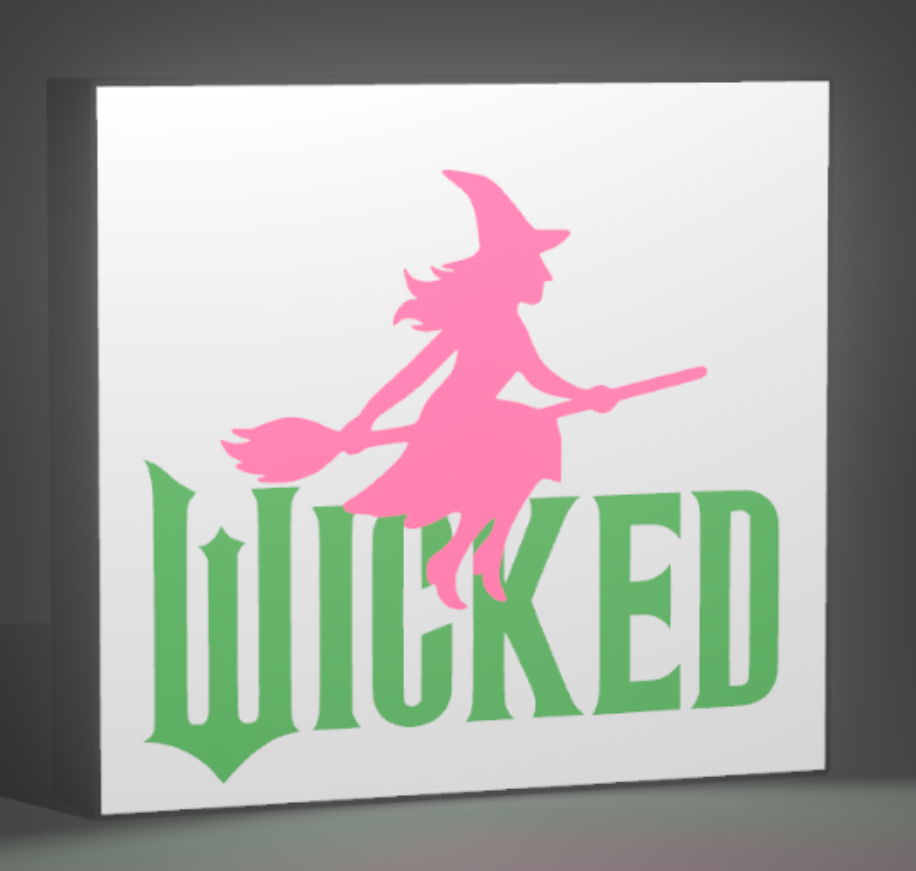 ✨ Wicked-Inspired LED Light – 9” Wide • USB Powered • Perfect Gift for Fans ✨
