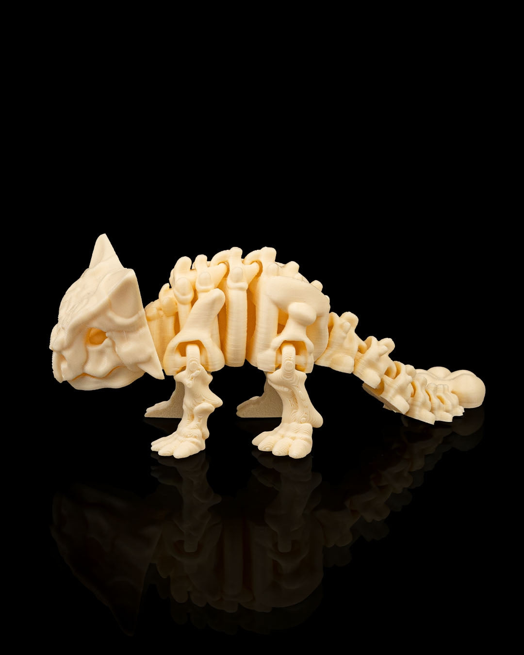 Skeleton Ankylosaurus – Articulated 3D Printed Display Figure