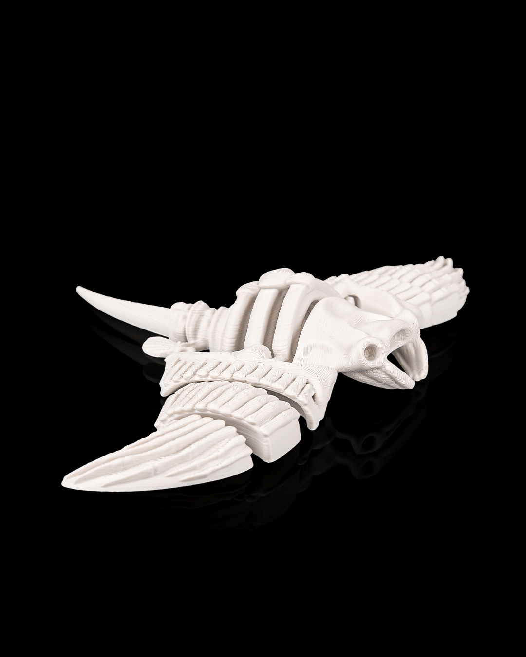 Skeleton Manta Ray – Articulated 3D Printed Display Figure