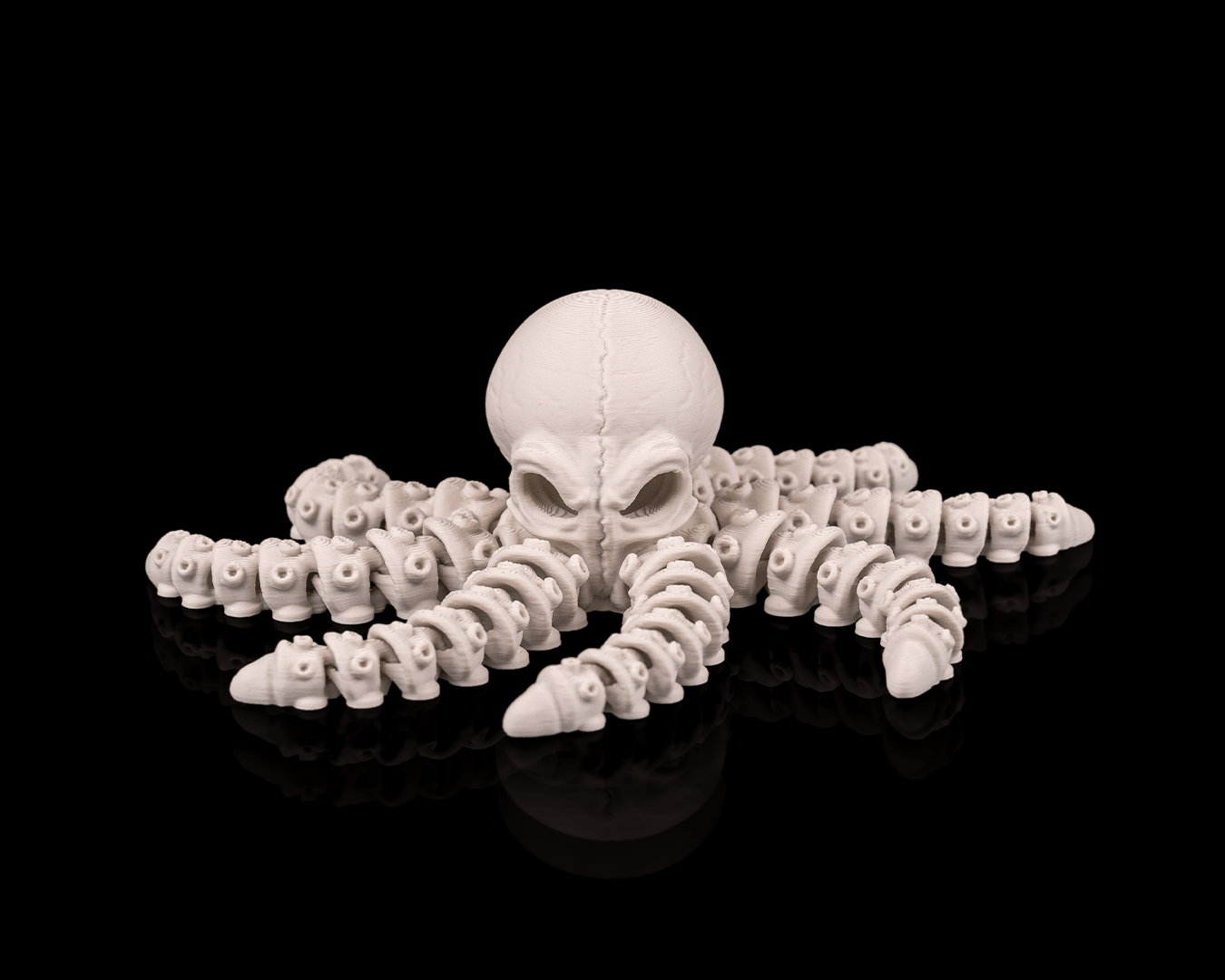 Skeleton Octopus – Articulated 3D Printed Display Figure