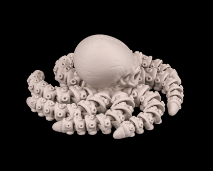 Skeleton Octopus – Articulated 3D Printed Display Figure