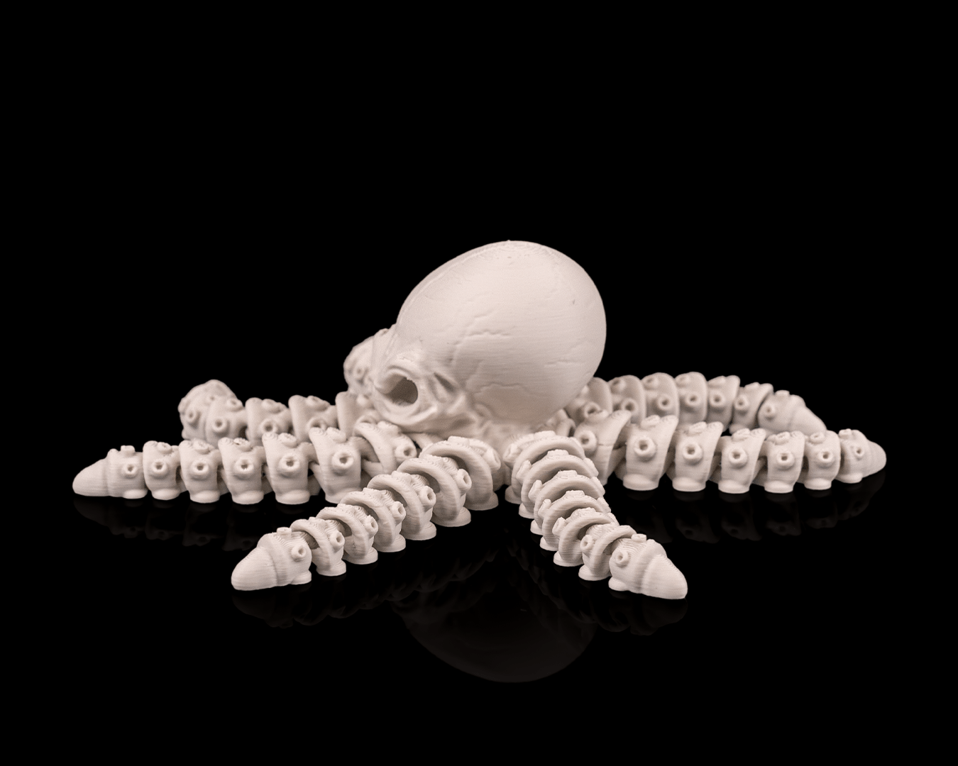 Skeleton Octopus – Articulated 3D Printed Display Figure