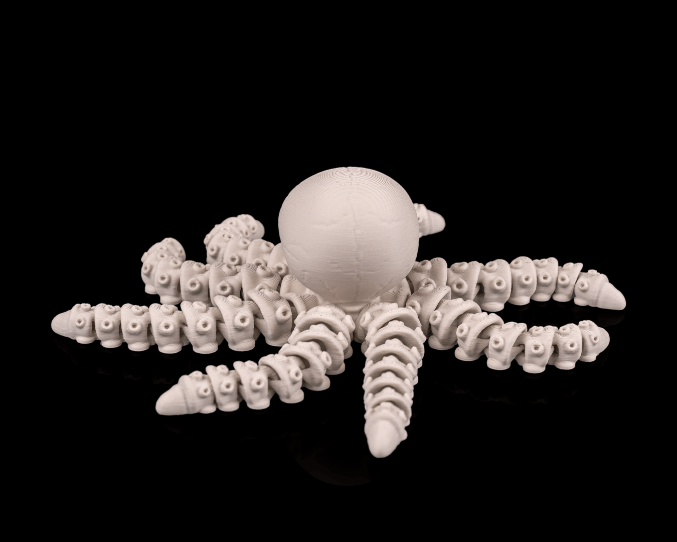 Skeleton Octopus – Articulated 3D Printed Display Figure