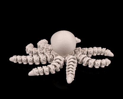 Skeleton Octopus – Articulated 3D Printed Display Figure