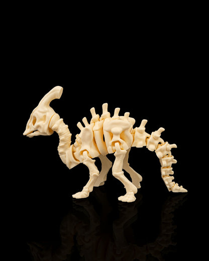 Skeleton Parasaurolophus – 3D Printed Display Figure