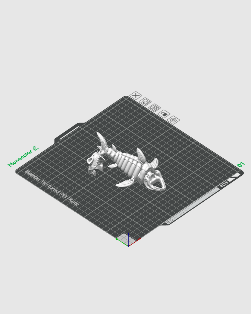 Skeleton Shark – Articulated 3D Printed Display Figure
