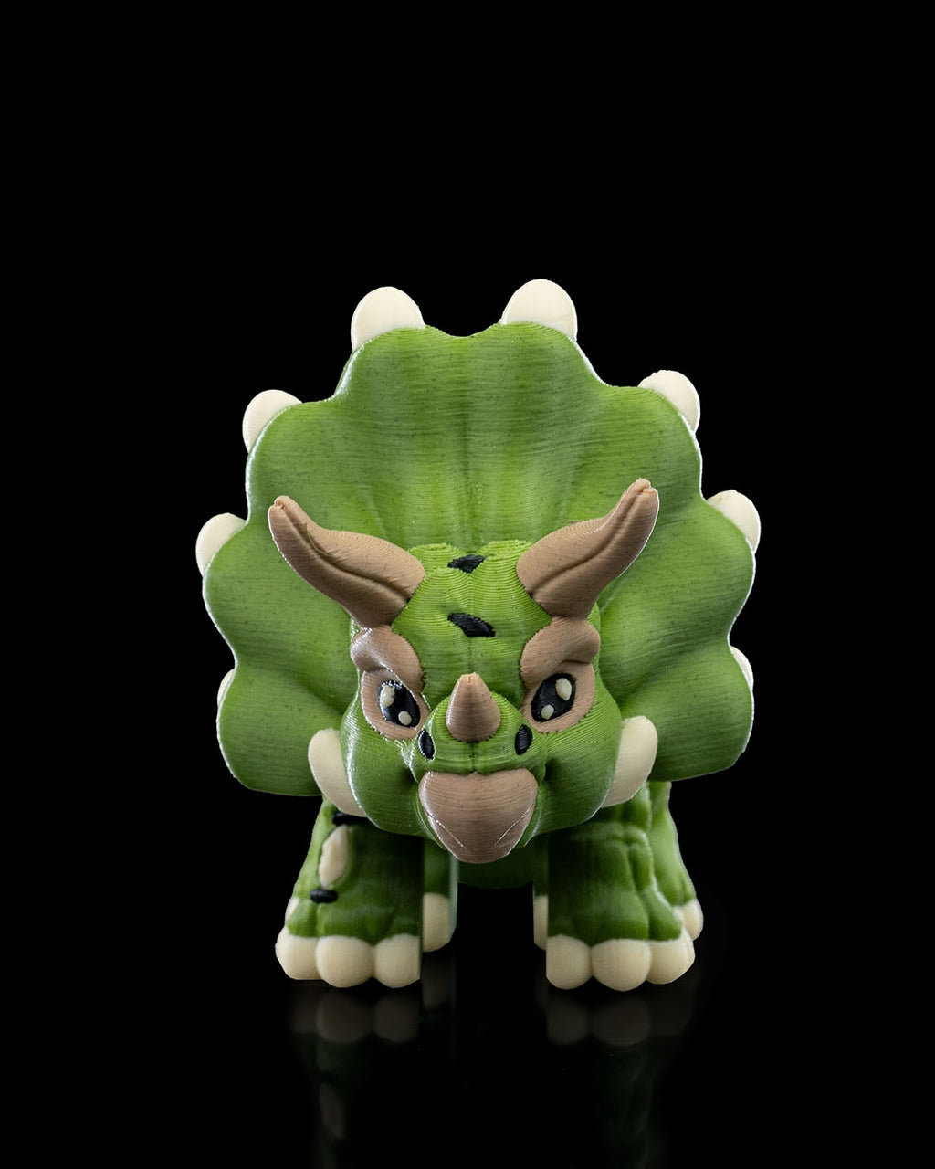 Stuffed Triceratops Keychain – 3D Printed Articulated Accessory
