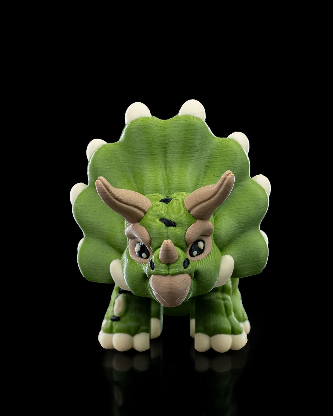 Stuffed Triceratops Keychain – 3D Printed Articulated Accessory