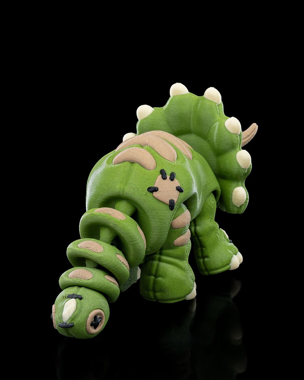 Stuffed Triceratops Keychain – 3D Printed Articulated Accessory