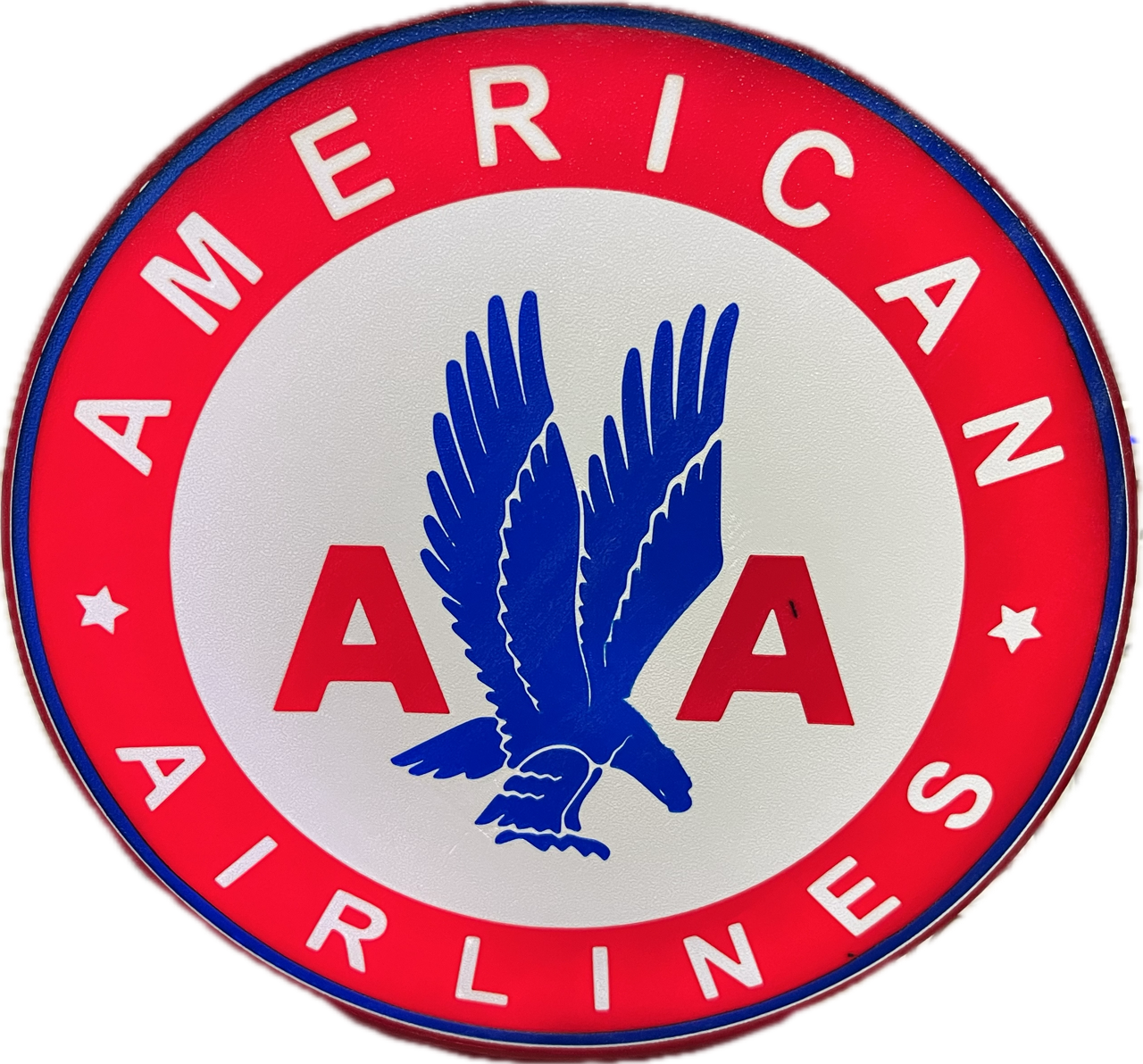 ✈️ Lighted American Airlines Vintage Style Sign – USB Powered – 9” Wide – Airline Collectible