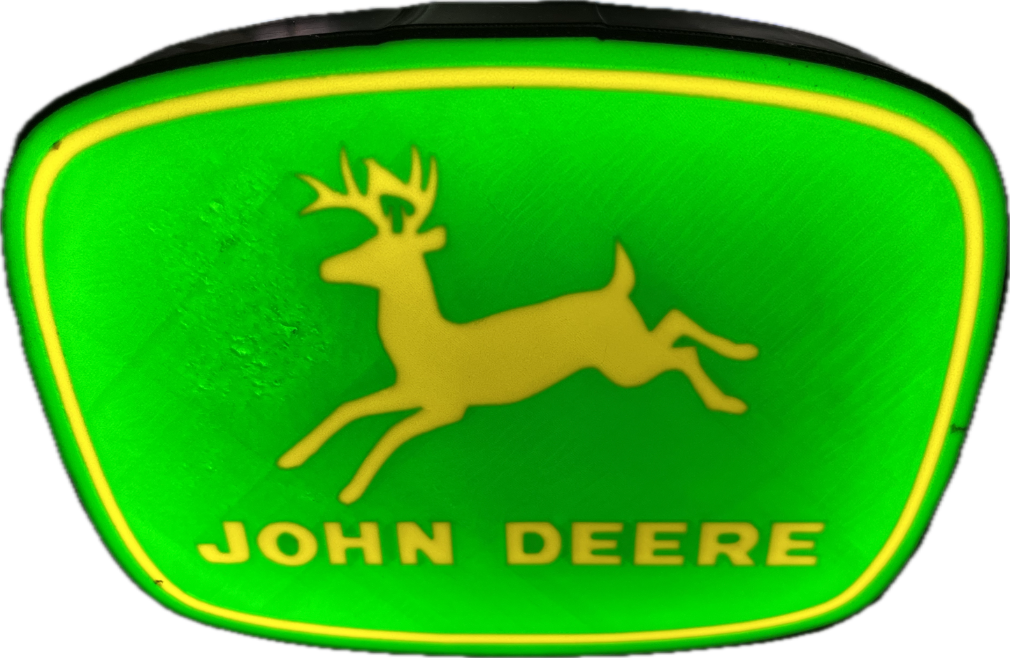 Lighted John Deere Tractor Sign – 9" Wide – Classic Farm Equipment Advertising - Color