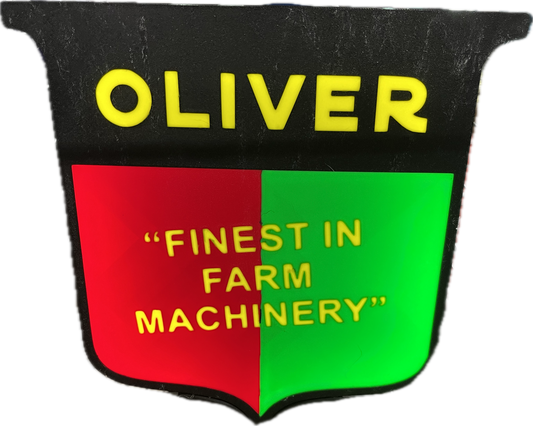Lighted Oliver Tractor Sign – 9" Wide – Farm Equipment Advertising Collectible