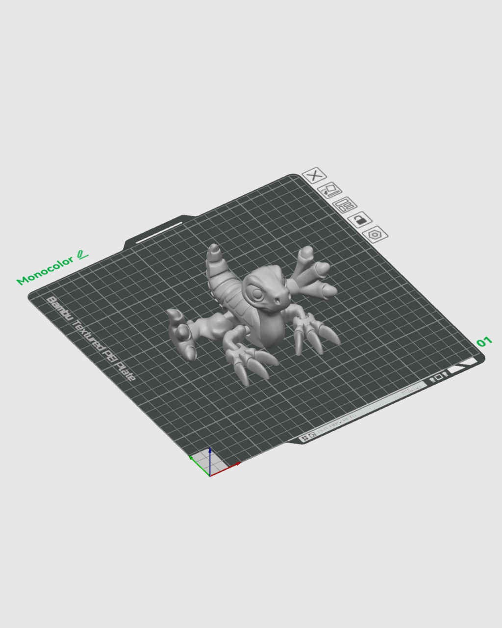 Therizinosaurus – Articulated 3D Printed Display Figure