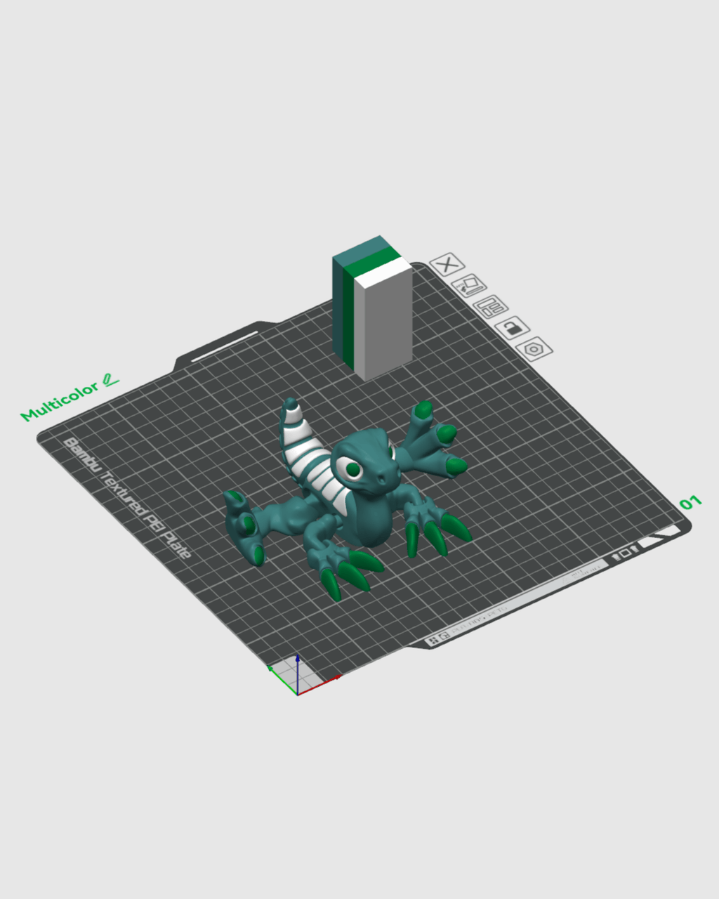 Therizinosaurus – Articulated 3D Printed Display Figure