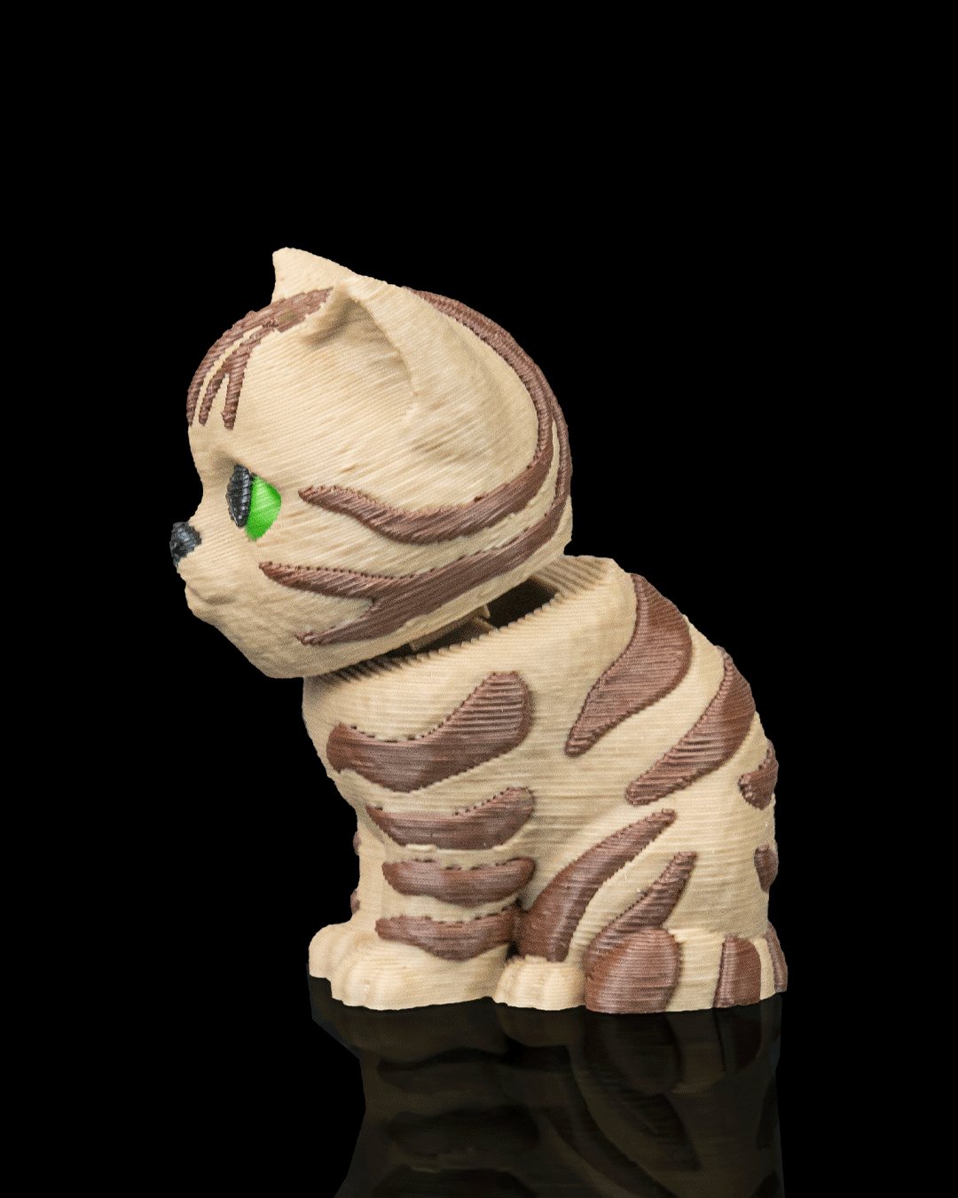 Urban Pack Tabby Cat Keychain – 3D Printed Articulated Accessory