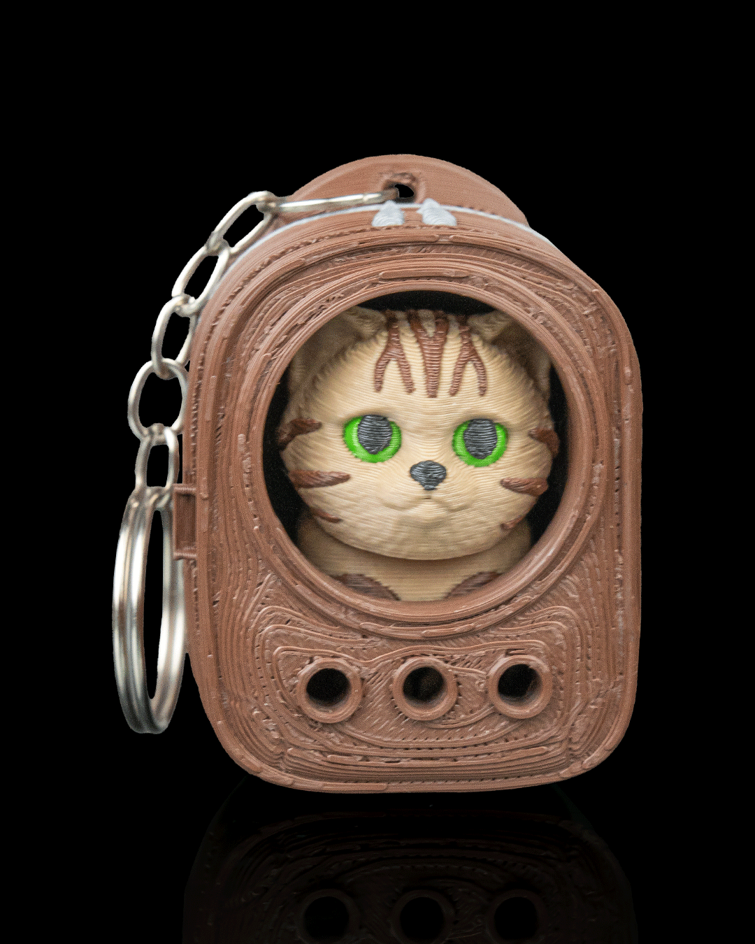 Urban Pack Tabby 3D Printed Keychain