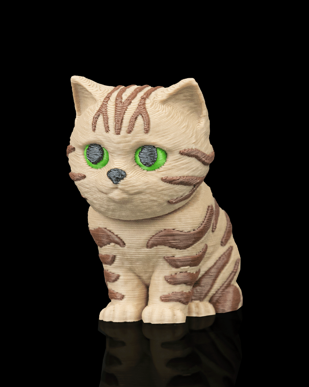 Urban Pack Tabby Cat Keychain – 3D Printed Articulated Accessory