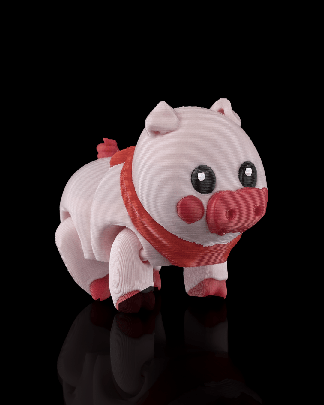 Willow the Pig 3D Printed Keychain