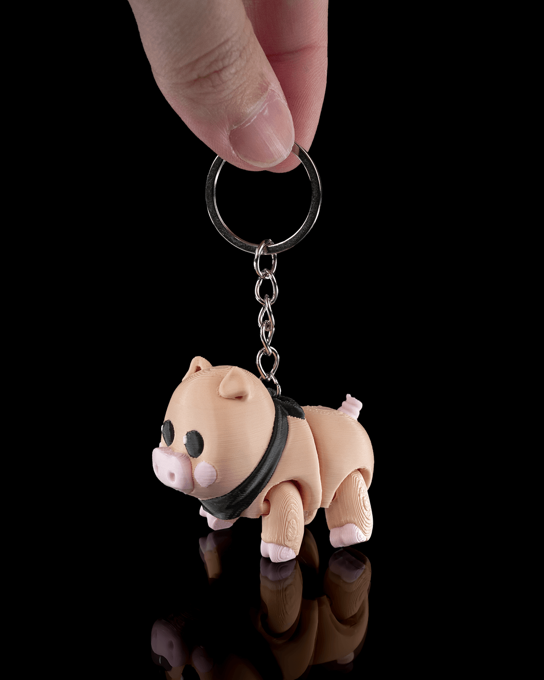 Willow the Pig 3D Printed Keychain