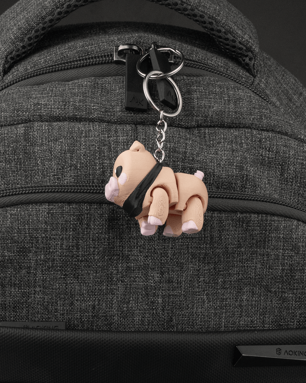 Willow the Pig 3D Printed Keychain